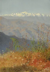 Sonnenuntergang im Himalaya, 1879