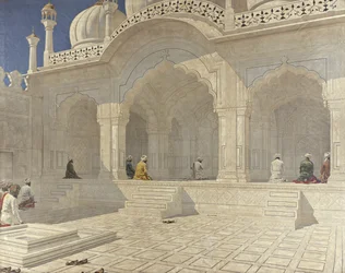 Die Perlenmoschee Moti Masjid, Delhi, 1880er
