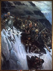Italienfeldzug (1799-1800): Der Marsch von Alexander Suworow und den russischen Truppen durch die Alpen im Jahr 1799