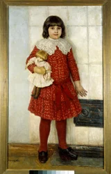 Das Mädchen hat die Puppe, 1888, Moskau, Tretjakow-Galerie