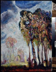 Landschaft mit Bäumen