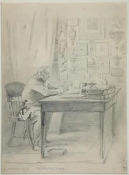 Porträt des Autors Faddei Bulgarin 1789-1859, 1840er Jahre