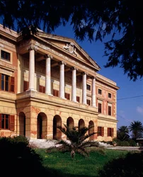 Ansicht der Villa Belmonte, Anfang des 19. Jahrhunderts