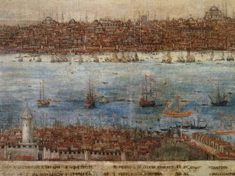 Konstantinopel, Gemälde eines unbekannten venezianischen Künstlers, Türkei