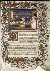 Venezianische Banker verleihen Geld an Mönche