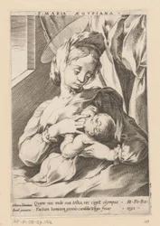 Maria stillt das Kind