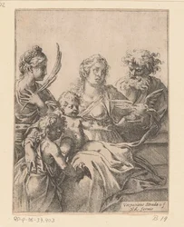 Heilige Familie mit Johannes dem Täufer und Elisabeth