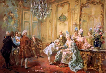 Mozart und Mme de Pompadour, ca. 1900