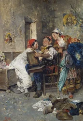 Zigeuner, Mann mit zwei Frauen