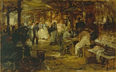 Der Markt von Madeleine, ca. 1890
