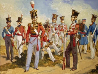 Uniformen der Royal Marines 1815-1850, um 1924