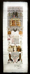 Menükarte für das Staatsbankett zur Krönung von Kaiser Nikolaus II.