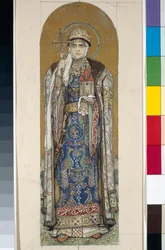 Heilige Olga, Prinzessin von Kiew (Studie für Fresken in der St. Wladimir-Kathedrale von Kiew)