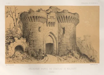 Altes Tor des Schlosses von Malmort (Corrèze)