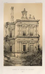 ...Pl. 19, Reste des Schlosses von Chaumot Yonne, 1860