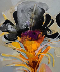 Dramatische Abstrakte Blume