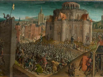 Eroberung Jerusalems durch Titus (Predella)