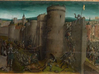 Eroberung Jerusalems durch Titus (Predella)