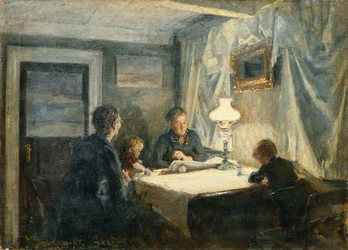 Abend in Skagen (Die Familie des Künstlers)