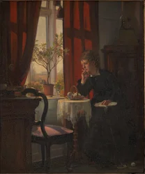 Helga Johansen, die Schwester des Künstlers