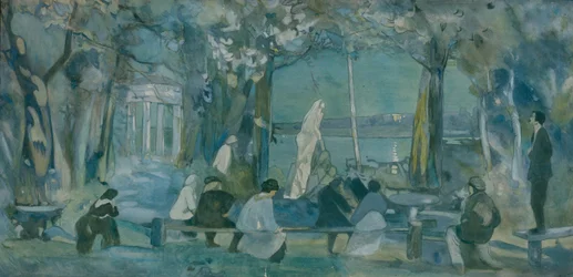 Bühnenbild für das Stück Die Möwe von A. Tschechow, 1898