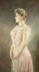 Porträt von Kaiserin Alexandra Fjodorowna von Russland 1872-1918, die Frau von Zar Nikolaus II., 1901