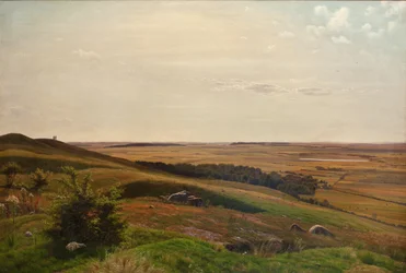 Berglandschaft in der Nähe von Horsens. Nachmittag