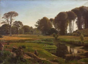 Ein Sommertag. Motiv von Horneland bei Fåborg