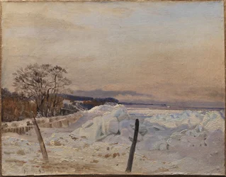 Eispackung bei Taarbæk, nördlich von Kopenhagen