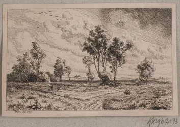 Landschaft bei stürmischem Wetter