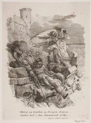 Vignette zu Th. Wiborgs Gedichtsammlung "Ein Mollakkord"