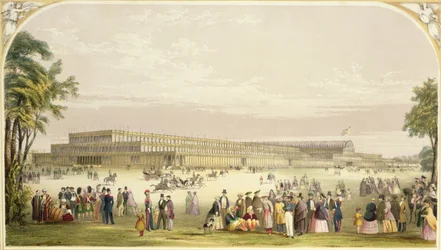 Große Ausstellung, 1851: Ansicht des Gebäudes entworfen von Joseph Paxton, Architekt
