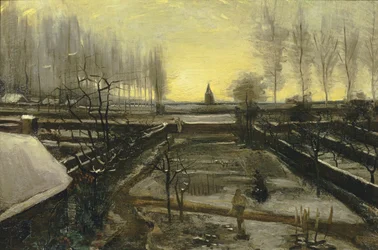 Der Pfarrgarten in Nuenen im Schnee, 1885