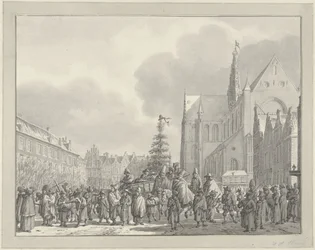 Ankunft der Franzosen auf dem Grote Markt in Haarlem, 1795