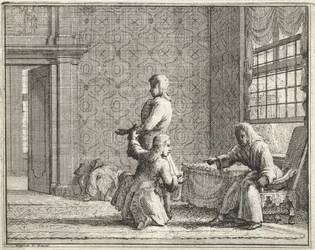 Schneider in einem Interieur