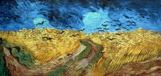 „Kornfeld mit Krähen“, 1890