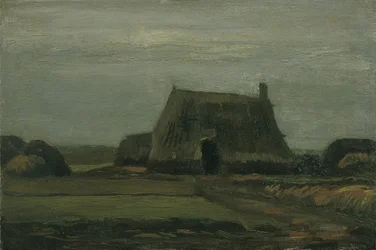 Bauernhof mit Torfstacken