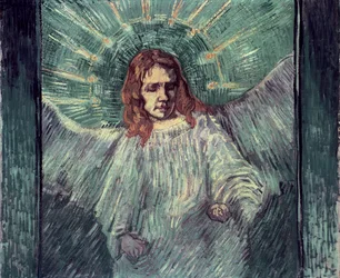 Kopf eines Engels, nach Rembrandt, 1889