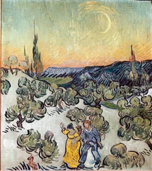 Landschaft in der Dämmerung
