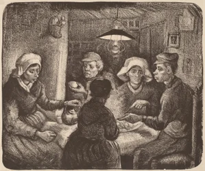 Kartoffelesser, 1885