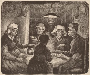 Die Kartoffelesser, 1885