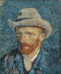 Selbstporträt mit Filzhut, 1887-88