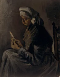 Die Kartoffelschälerin, 1885