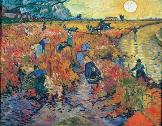 Die roten Weinberge von Arles, 1888