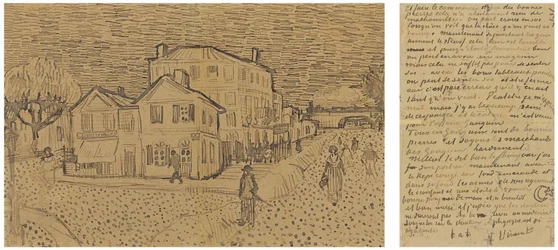 Das gelbe Haus Die Straße, Brief an Theo aus Arles, Samstag, 29. September 1888