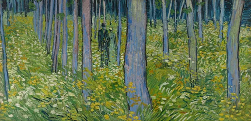 Unterholz mit zwei Figuren