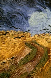 Weizenfeld mit Krähen (Detail), 1890