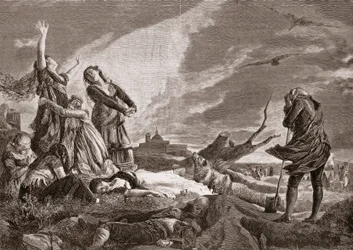 Spanischer Unabhängigkeitskrieg (1808-1814). Beerdigung in La Moncloa, Madrid am 3. Mai