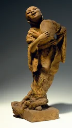 Sänger, von Vincenzo Gemito, Terrakotta-Statue, Italien