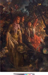 Genreszene oder Ernte (Ernte) Gemälde von Vincenzo Migliaro (1858-1938) 1895 Private Sammlung